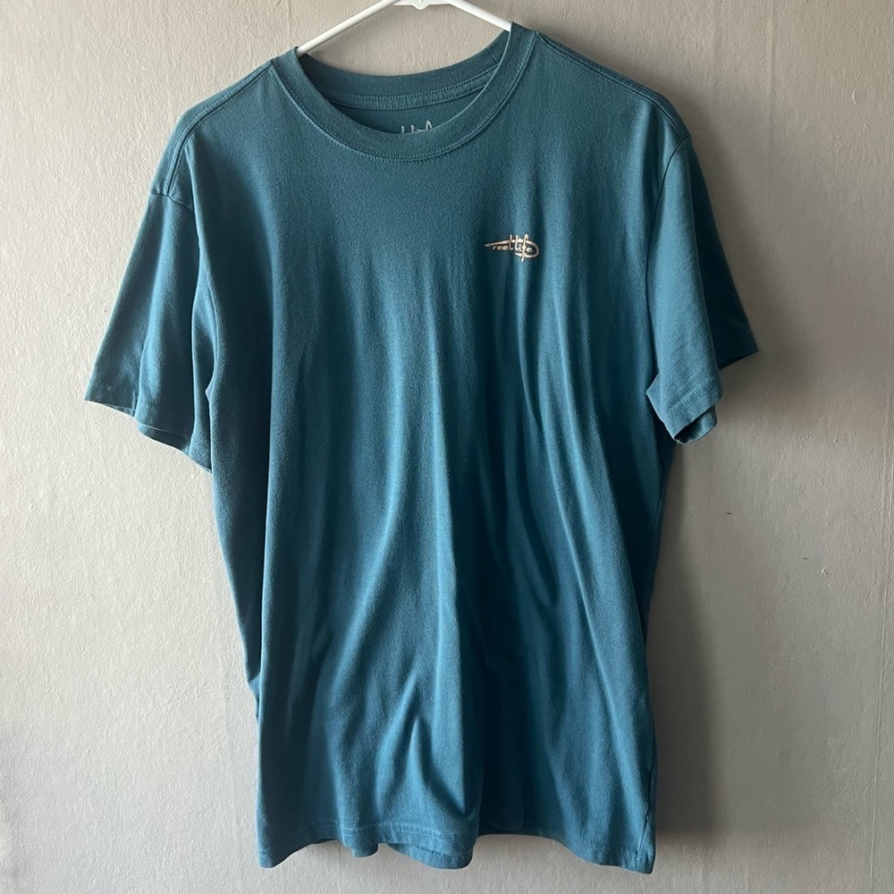 Reel Life Men’s Blue Graphic T-Shirt Size Medium